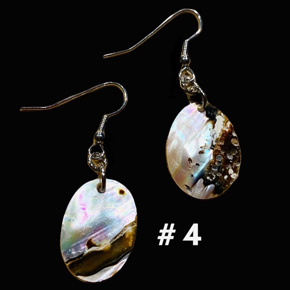 Assorted Turbo Sarmaticus Shell Oval Earrings ( - Picture 5 of 10